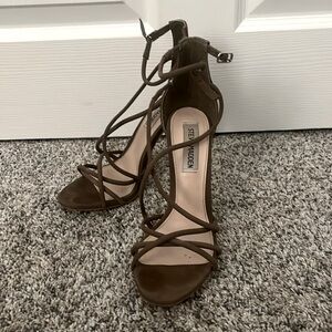 Steve Madden Strappy Olive Green Heels